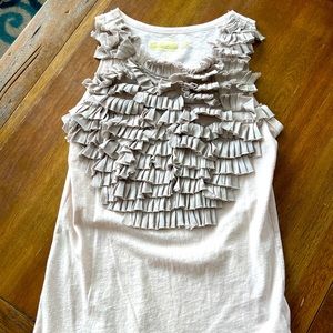 Girls crew cuts size 10 ruffle tank